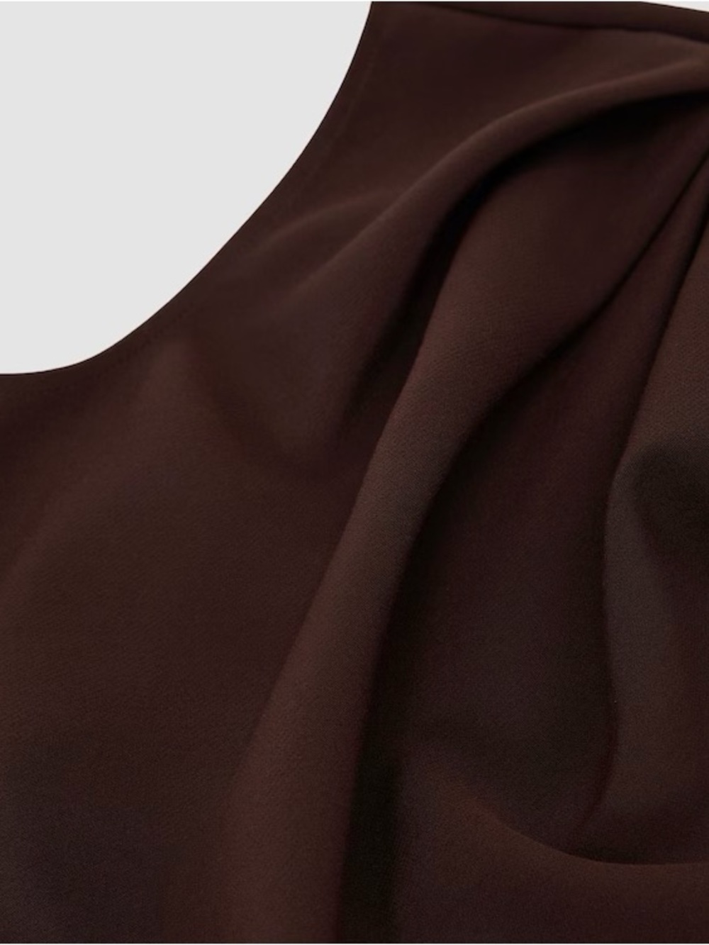 NWT Reiss Camilla Gathered-Detail Draped Midi Dress in Grape Burgundy - Picture 6 of 9
